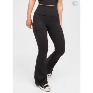 OFFLINE By Aerie The Hugger High Waisted Foldover Flare Legging